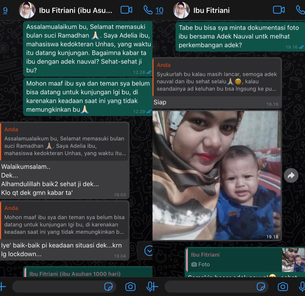 Follow Up Kondisi Ibu Fitriani dan Keluarga
